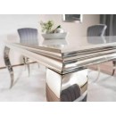 Стол обеденный SIGNAL PRINCE Ceramic Calacatta белый/хром 150/90